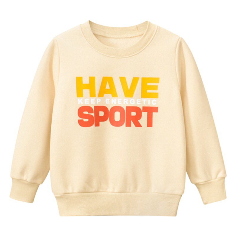27Kids Brand Kidsren's Clothing Boys' Sweatshirts Fleece-Lined Spring 2024 New Kidsren's Guard Baby Clothes One Piece Drop Shipping