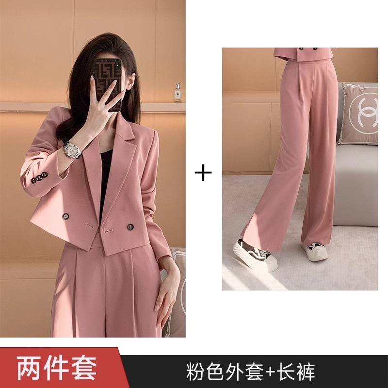 Picture of [Short Wide-Leg Pants] Suit Suit for Women in Autum New Classy Internet Celebrity Elegant Casual Professional Suit Jacket