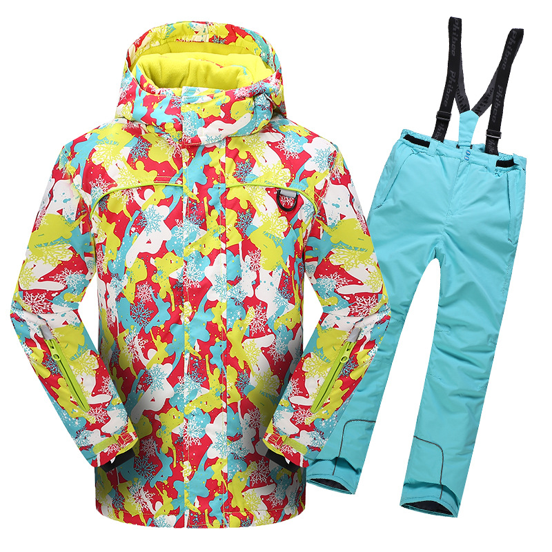 Picture of Cross-border e-commerce Phoebe Elephant Children's Ski Suit Warm Jacket Outdoor Thickened Waterproof for Boys and Girls