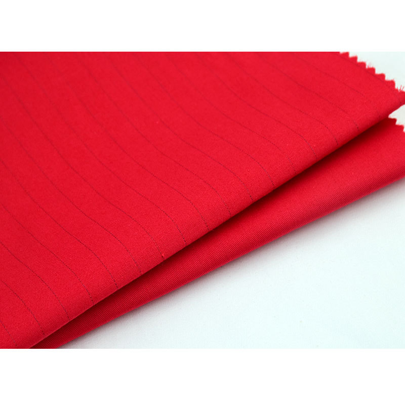 99% cotton 1% conductive silk twill 32s cotton anti-static welding construction site sanitation labor protection clothing fabric