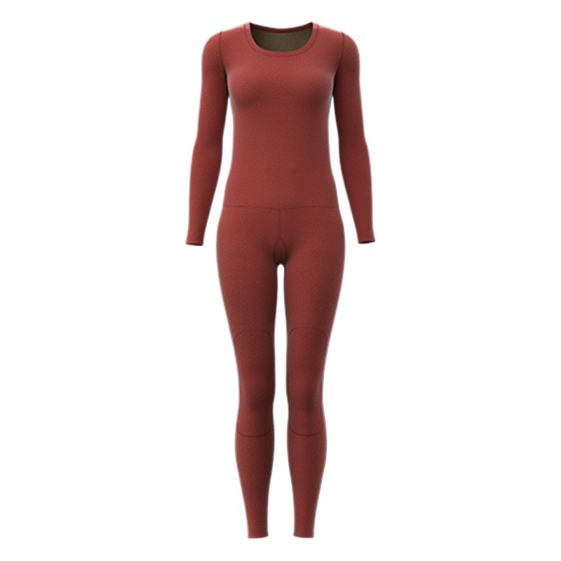 Picture of Juyitang's New Black Gold Cashmere Silk Thickeneded Autumn Clothes and Long Trousers High Elastic Round Neck Suit Thermal Intimates
