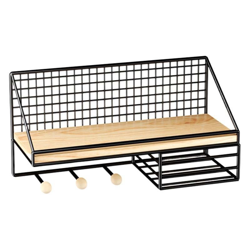 Dormitory Wall Storage Rack Student Dormitory Storage Rack Punch-Free Upper Bunk Bedside Bedside Hanging Basket Storage Rack