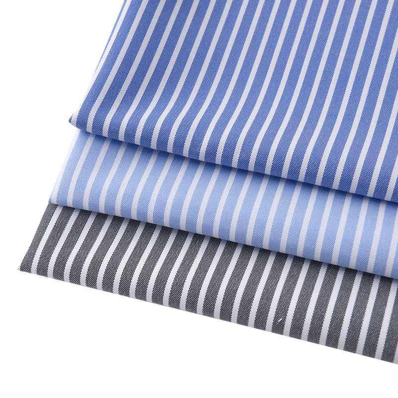 Picture of Striped fabric spring and summer blue and white striped shirt fabric in stock home textile tablecloth dress curtain fabric wholesale