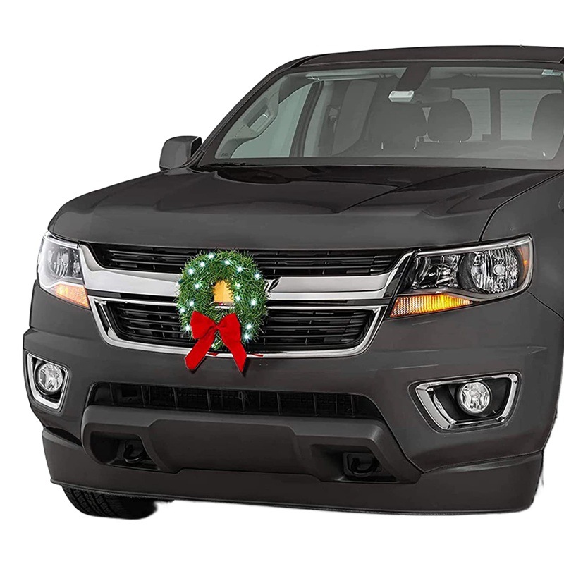 Cross Border Car Christmas Garland Decoration Truck SUV Car Christmas Decoration Holiday Car Decoration Supplies