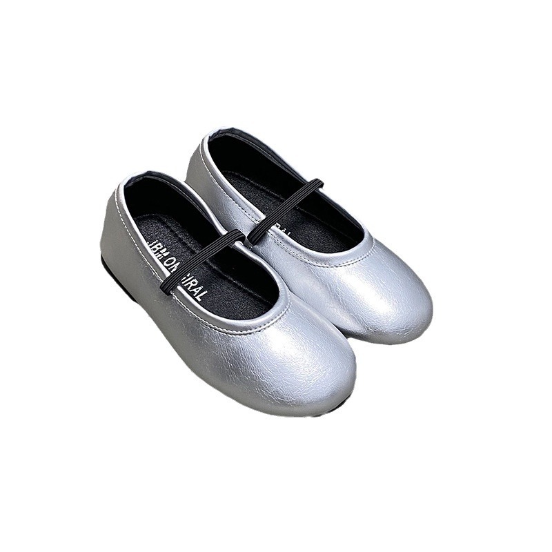 Picture of Girls' Flats, Small Leather Shoes, 2025 Autum New Shoes, Soft Soles, Simple and Versatile, Girls' Granny Shoes, Korean Princess Shoes