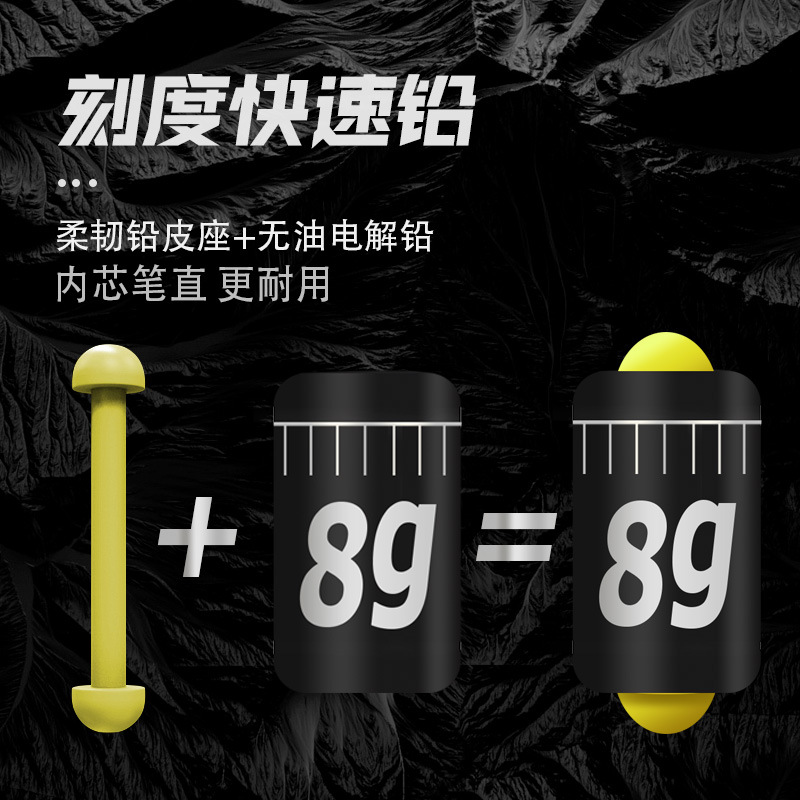Double core scale fast lead pendant bulk boutique camouflage gram degree lead large thickened fishing lead roll adjustable fishing