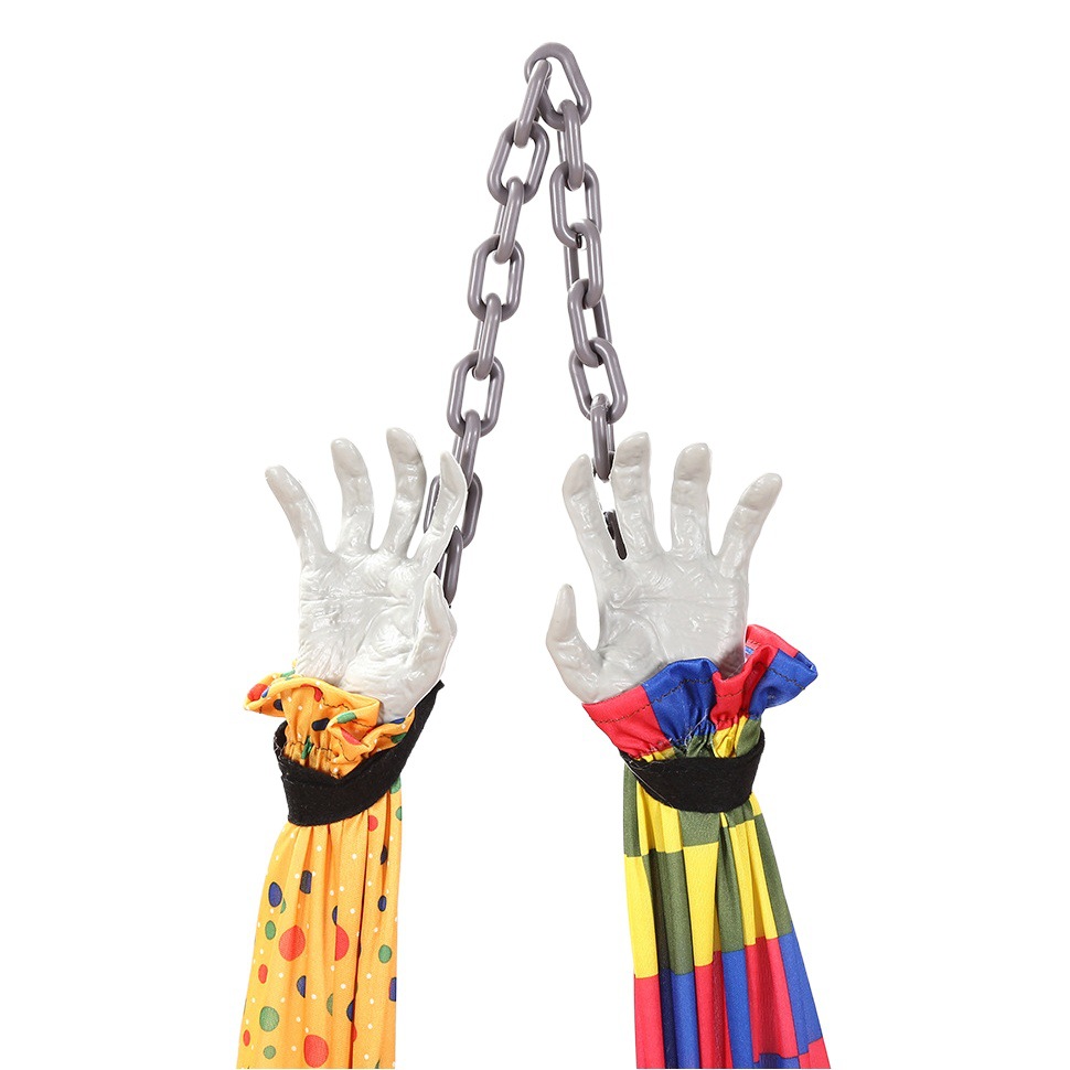 Cross-border Halloween Props Clown Voice Control Electric Induction Cross-border Haunted House Chamber Scene Layout Decorative Props