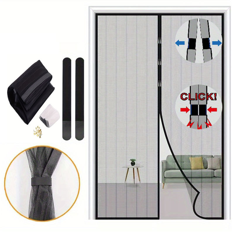 Picture of Magnetic Suction Door Curtain Magnetic Strip Anti-mosquito Door Curtain Magnetic Soft Yarn Door Curtain Anti-mosquito Yarn Door Curtain Anti-mosquito Door Curtain Kitchen Door Curtain