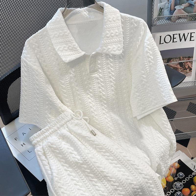 Summer New High-End Suit, Fashionable Goddess Style Short Vest, Shorts, Casual Solid Color Sportswear Two-Piece Set