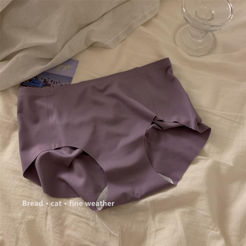 Picture of "Your niche likes" [simple and clean style] simple solid color girl seamless underwear women's underwear