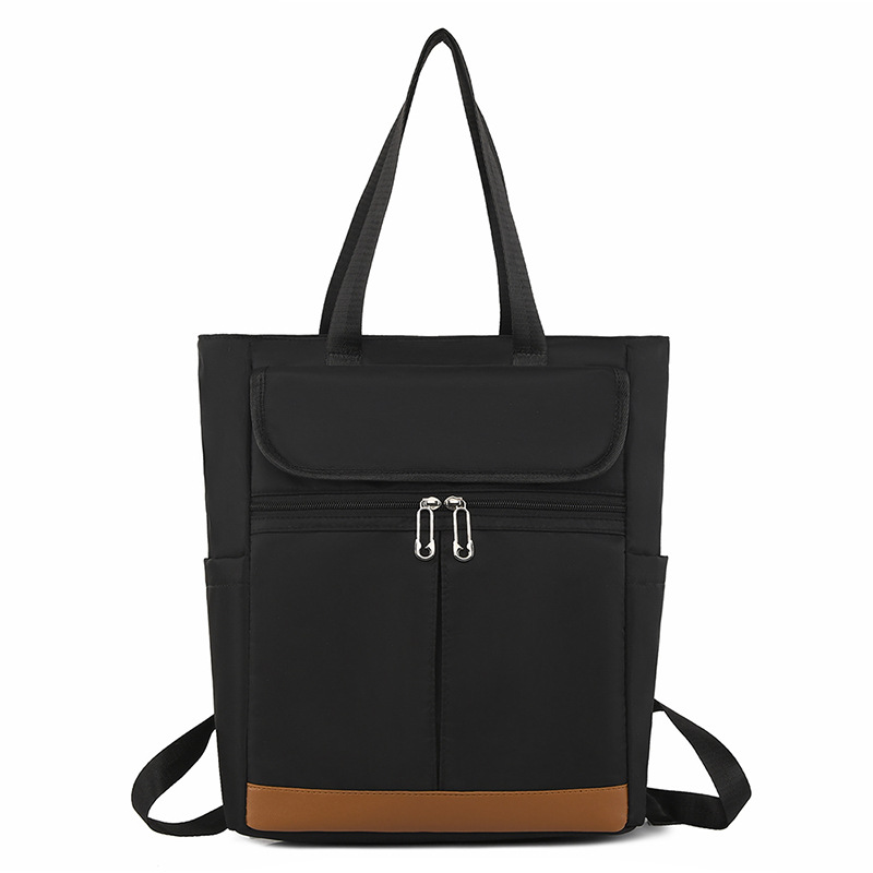 Picture of Fashion Stitching Large Capacity Casual Backpack Trendy All-match Lightweight Nylon Shoulder Bag Women's Handbag for Going Out