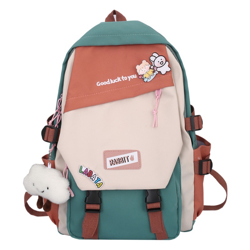 Korean-style Couple Senior high school Backpack for College Students Women's Colored College Style Schoolbag Middle School Students Casual Backpack