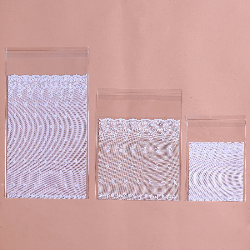 100 wholesale white lace mesh wedding dress gift packaging bag jewelry bag candy bag 10*15+3