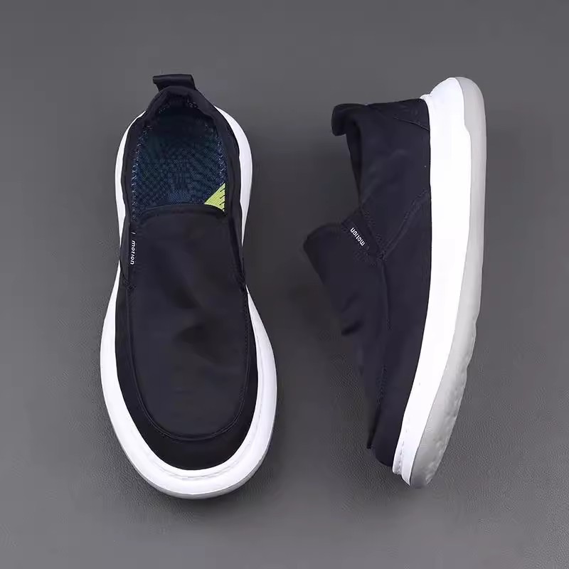 Men's Shoes 2025 Summer New Thick-soled Canvas Comfortable Casual Men's Cloth Shoes Loafers All-match Loafers