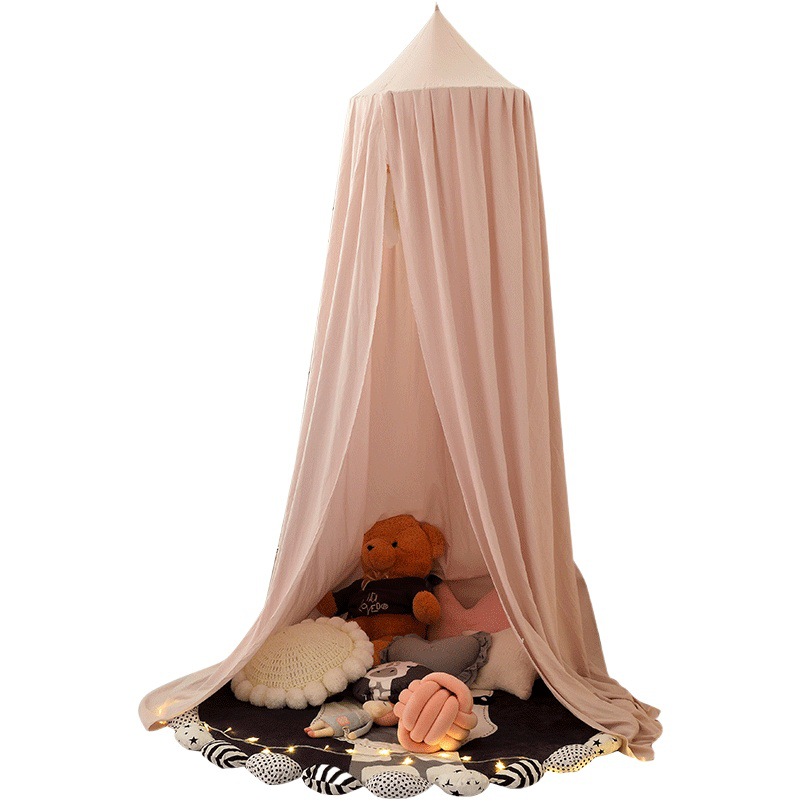 Dome Bed Curtain Children's Indoor Bed Curtain French Windproof Bedside Shading Mosquito Net for Infants Free Installation Princess Room Bed Net