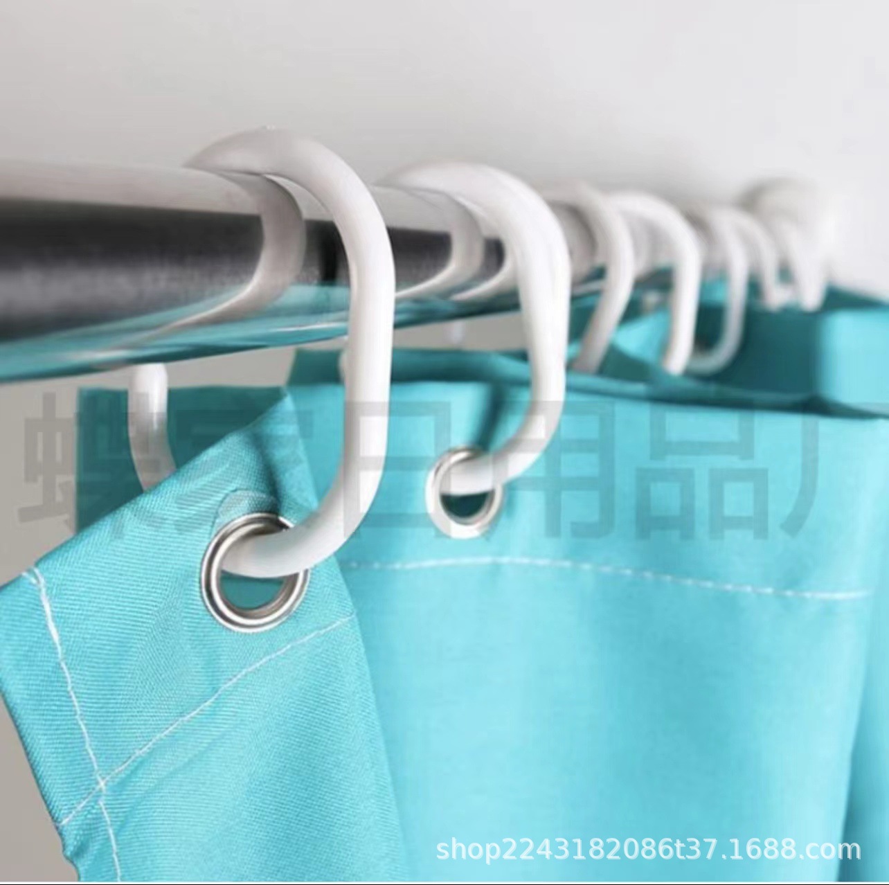 Shower curtain hanging hook thickened C- type ring dormitory blocking curtain open ring curtain hook hanging ring bed curtain hanging ring Universal