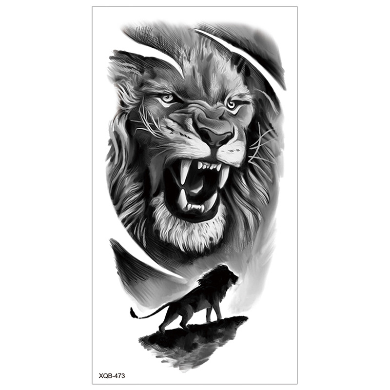 Picture of New Half Arm Tattoo Stickers Cross-border Amazon Hot Selling Set Dark European and American Realistic Waterproof Tattoo Stickers Wholesale