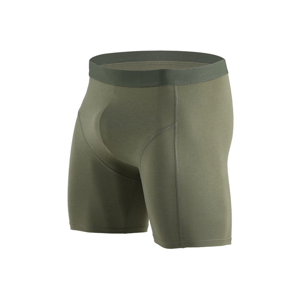 Picture of Pure Cotton Anti-Wear Leg Boxer Briefs American Trendy Underwear Amazon Cross-Border Wholesale Sports Long European and American Underwear for Men