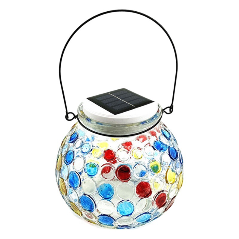 Solar Outdoor Lawn Glass Lamp Courtyard Garden Peacock Bottle Decoration Atmosphere Gothic Style Night Light