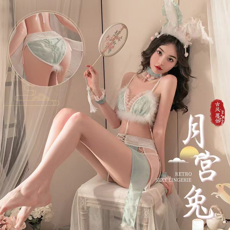 Sentient underwear antique Han clothing moon palace rabbit Mid-Autumn Festival national tide uniform temptation plush soft cute generation wholesale A042