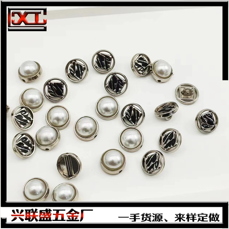 Round Hollow Coat Decorative Button Men's and Women's Clothes All-match Button Shirt High-end Suit Korean Button Accessories