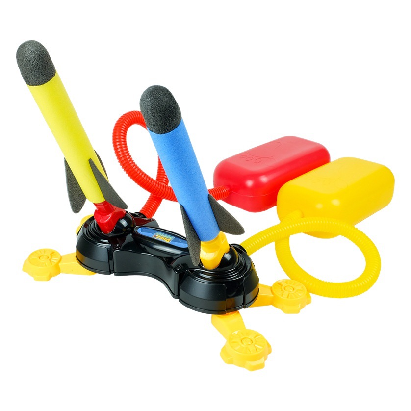 Children's Soaring Rocket Toy Foot Launcher Flashing Light Eva Bomb Outdoor Sports Park Family Interaction