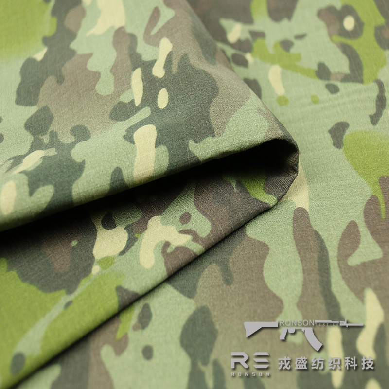 Picture of Rongsheng in stock U.S. Army UCP Grey Plaid Digital ACU Camouflage Fabric Polyester Cotton Plaid Breathable Wear-Resistant Tactical Fabric