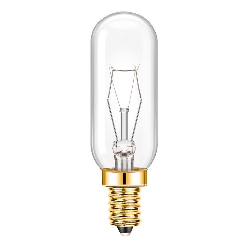 Picture of T25 old incandescent tungsten bulb E14 screw 220V salt lamp refrigerator oven lamp 40W range hood bulb