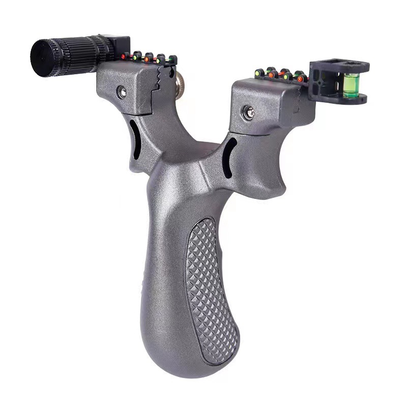 Picture of Laser aiming 98K slingshot level infrared aiming resin 98k fast pressure elastic flat rubber band fiber aiming slingshot