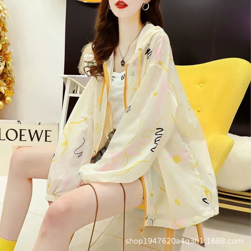 Picture of Sun protection clothing for women 2023 new summer coat outdoor breathable all-match sun protection clothing cardigan thin blouse