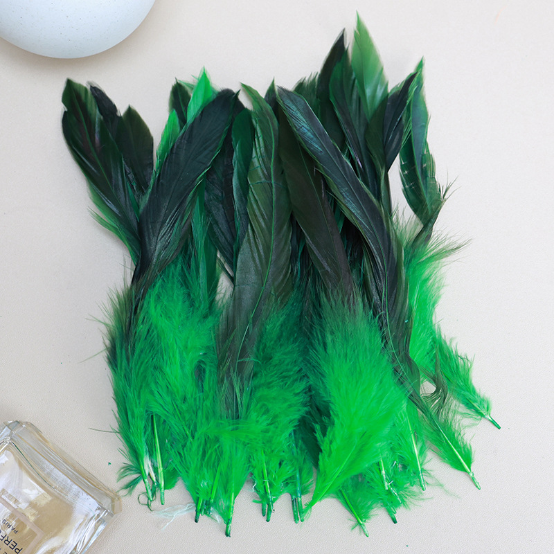 Picture of in stock 50 6-8 inch natural purple swimming feather chicken feather diy handmade accessories shooting props clothing accessories