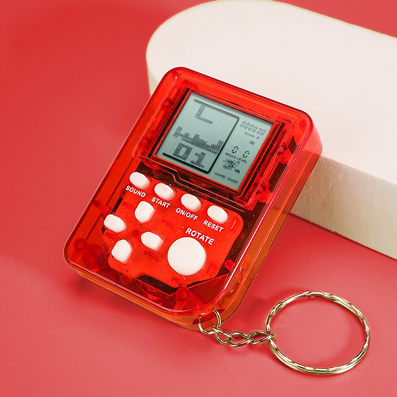 Picture of Handheld Mini Tetris Game Machine Large Screen Children's Nostalgic Educational Entry Toy Keychain Pendant