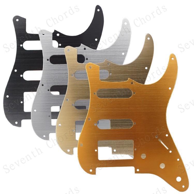 Metal aluminum alloy St SQ series SSH single double electric guitar guard plate front cover plate front panel