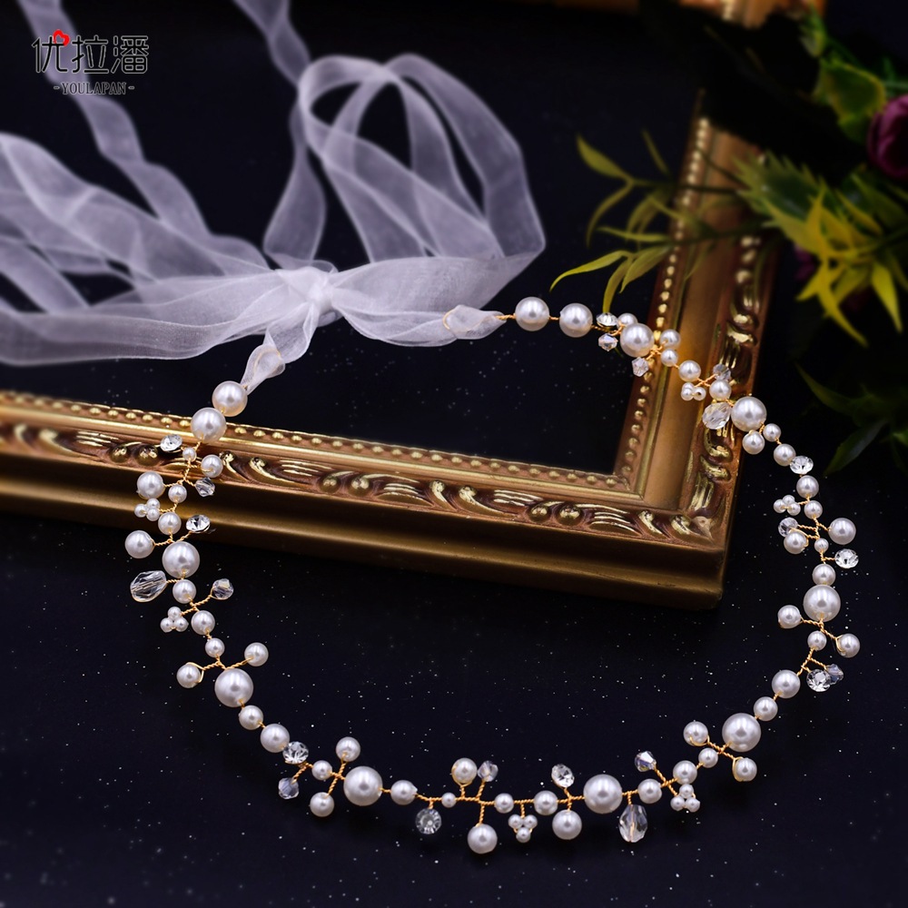 Yulapan SH03 Cross Border Bridal Fashion Simple dress Belt Bridal Wedding Pearl Waist Chain Waist Accessories