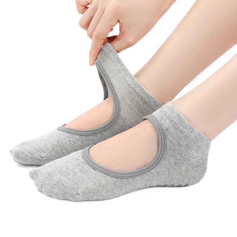 Summer Thin Yoga Digging Back Socks Silicone Stop Slip Socks Women's Trampoline Fitness Socks Beginners Home Floor Socks