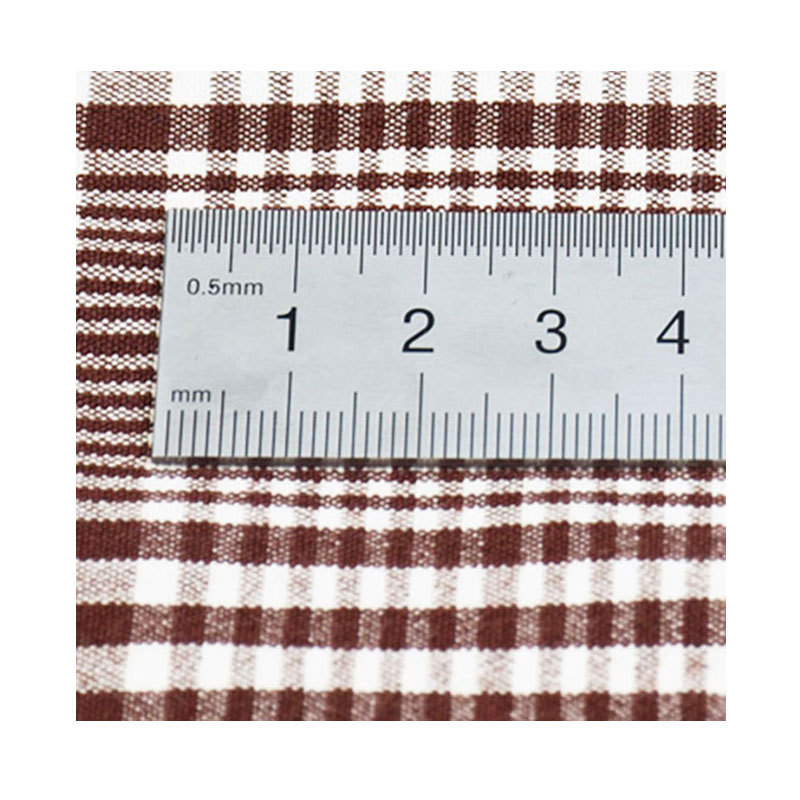 T/R yarn-dyed plaid fabric suit shirt windbreaker fabric 64% polyester 33% viscose 3% spandex woven fabric