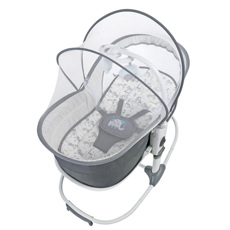 Picture of Baby Shaker electric vibration comfort Shaker can lift portable bedside bed newborn baby bed can sit and lie
