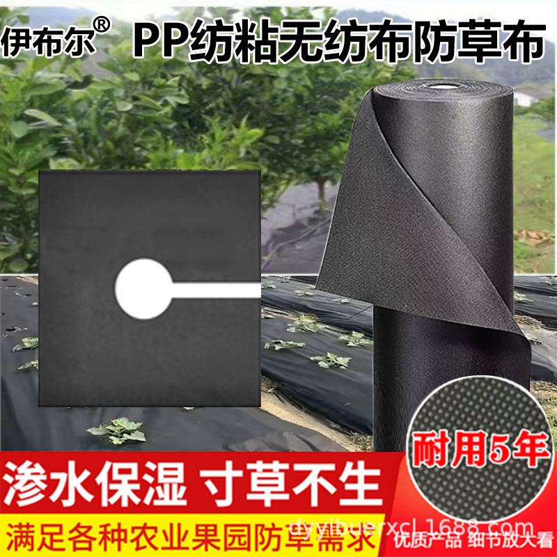 New material weed control cloth, weed control cloth, water-permeable, resistant to aging, environmentally friendly and biodegradable, hot-selling mulch film wholesale on Amazon