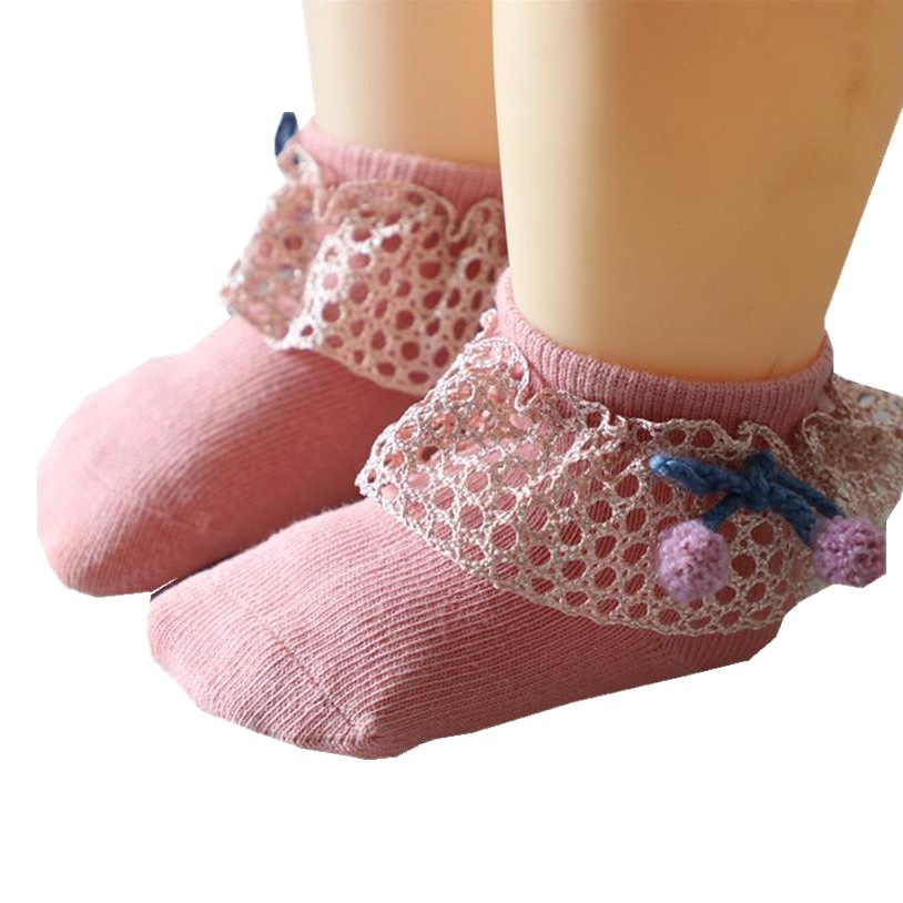 Baby Socks Spring & Fall Kidsren's Lace Socks Lace Princess Baby Cotton Socks Girls Short Socks Korean Style Kidsren's Socks Trendy Baby Girls