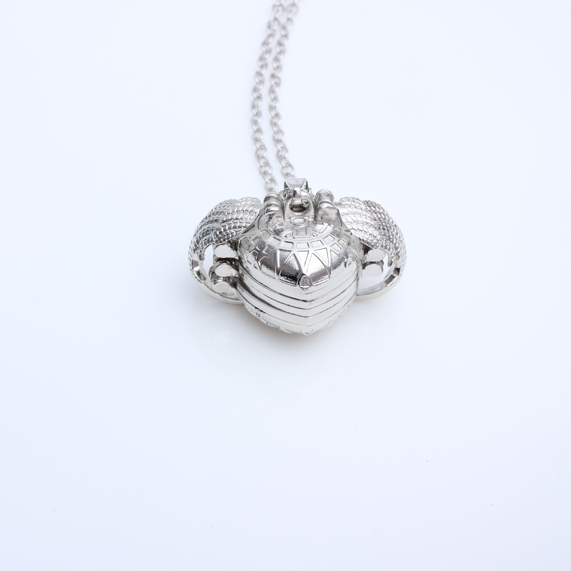 Picture of Cross-border multi-layer phase box photo can be opened pendant jewelry creative hollow wings folding necklace wholesale