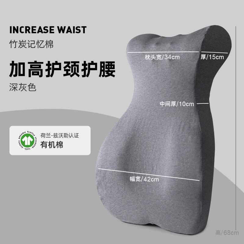 Picture of Heightened Waist Back Cushion, Seat Cushion, Office Lumbar Pillow, Chair Lumbar Cushion, Cushion, Sedentary Nap, Back Sleeping