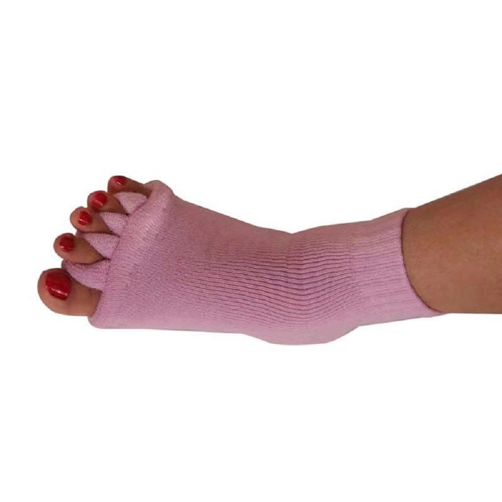 Picture of Toe Socks for Women, Acrylic Cotton Split-Toe Socks, Japanese Health Massage Yoga Toe Socks, Open-Toe Socks to Correct Thumb Valgus