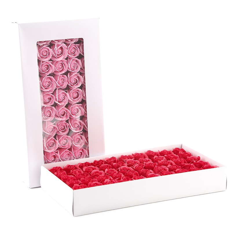 Picture of Source factory three-layer soap flower flower head soap flower rose flower has a base simulation flower water flower Vietnamese Valentine's Day workers