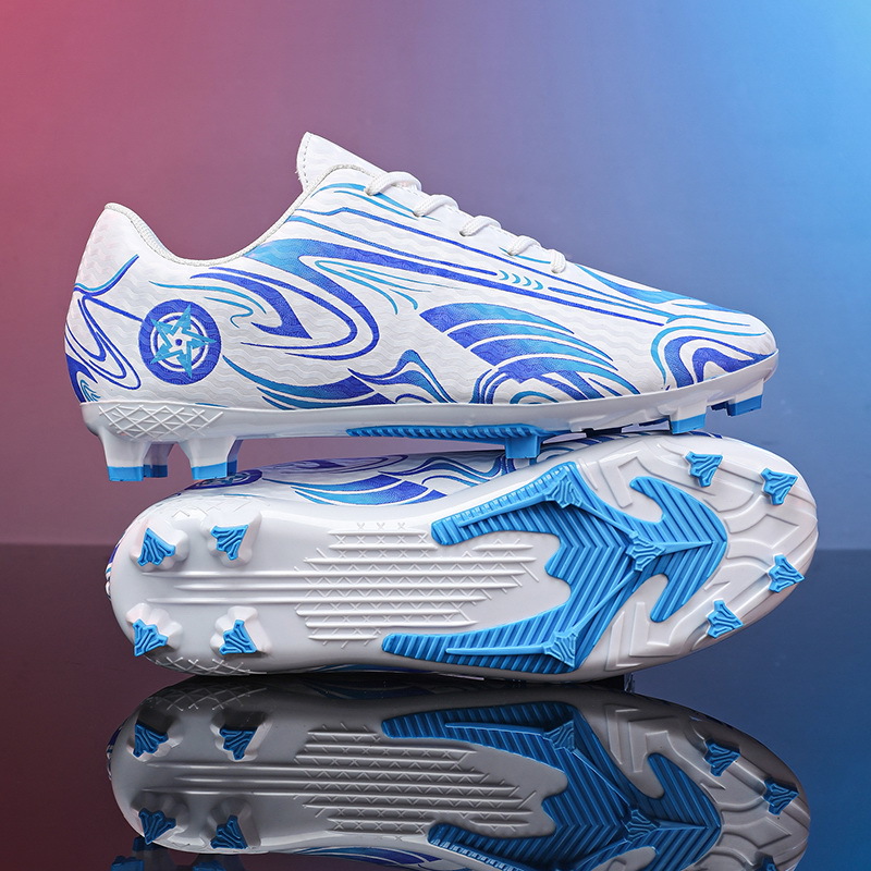 Cross-Border New Anti-Slip Broken Spike Children's Football Shoes for Men and Adults, Long Spike Sports Training Sneakers, Youth Sports Shoes