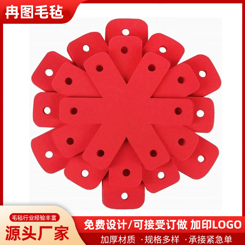 Felt Pot Pad Anti-scalding Non-slip Placemat Multi-color Optional Non-woven Heat-insulated Non-stick Pot Protective Pad Felt Coaster