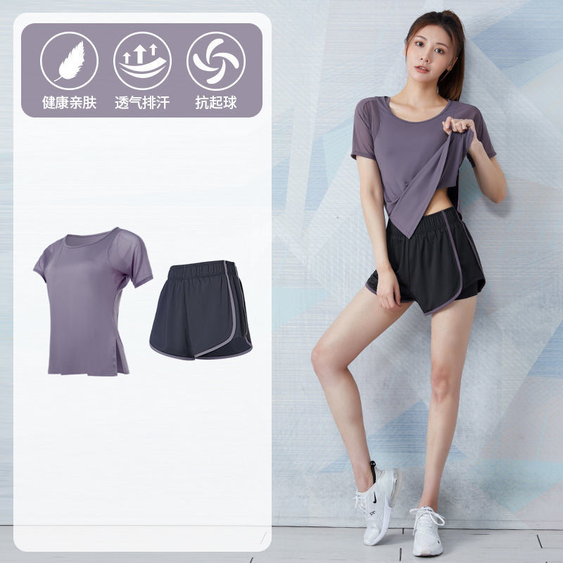 Picture of Yoga Suit Women's Summer Loose Slimming Breathable Quick-drying Clothes Fitness Running Fashion Casual Professional Sportswear