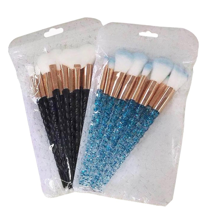 13*24 Self-sealing Bag Cosmetic Brush Set Bag Eye Mask White Pearlescent Clavicle Bag Cosmetic Tools Plastic Bag