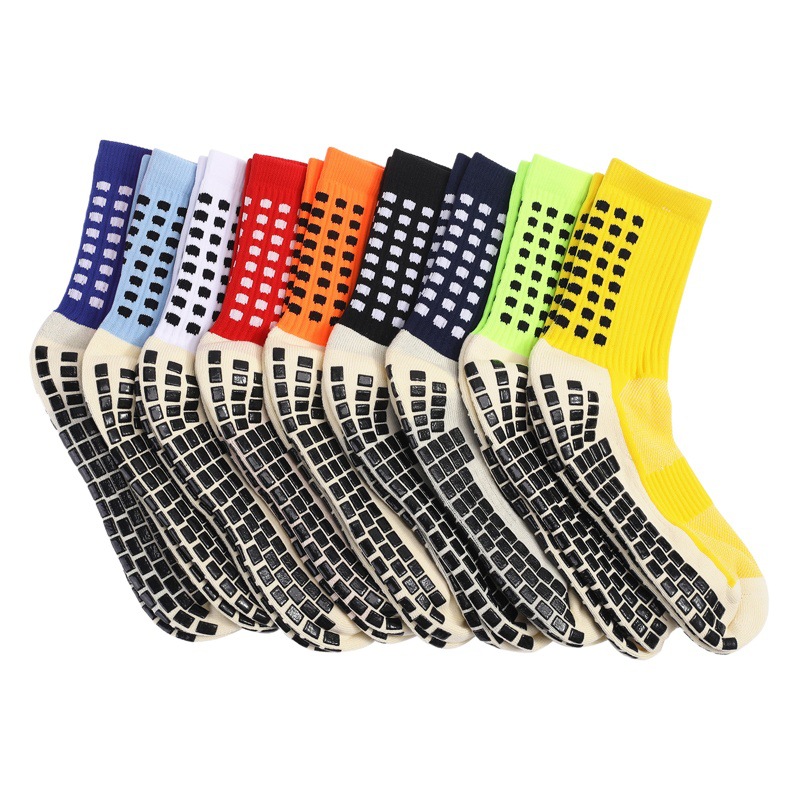 Sports Men's Socks Thickeneded Towel Bottom Men's Mid-Calf Dotted Non-Slip Football Socks Basketball Socks Sports Socks Wholesale