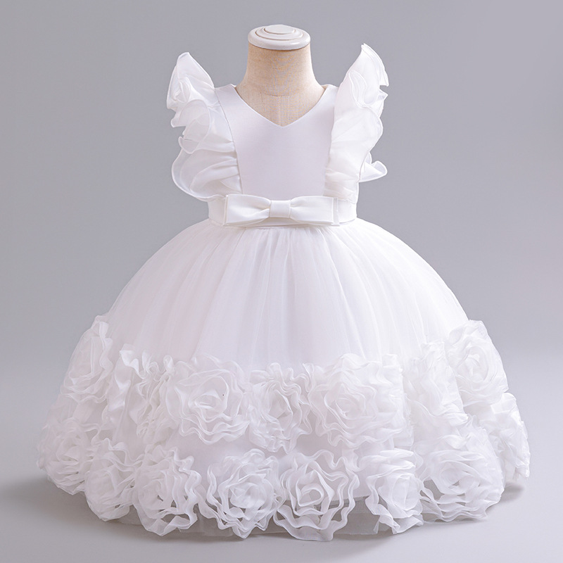 Picture of Children's dress Princess dress cross-border Girl's mesh pettiskirt piano performance dress birthday party dress