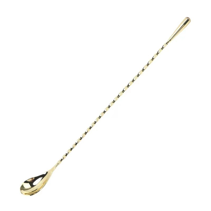 Picture of Tear Spoon Bar Spoon 304 Stainless Steel Drop Bar Spoon Thin Thread Bar Spoon Cocktail Mixing Spoon Bar Mixing Spoon Bar Mixing Spoon